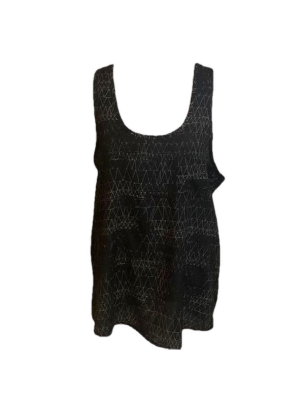 COLLECTIVR CONCEPTS Black Print Tank Top Size M